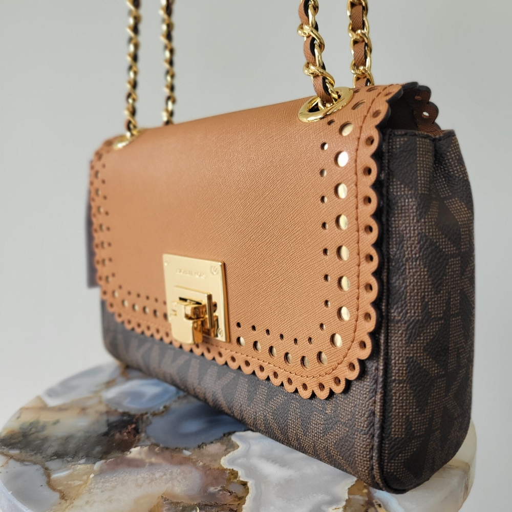 NWT Michael Kors Violet Vivian Shoulder Flap Women's Bag - Picture 7 of 11